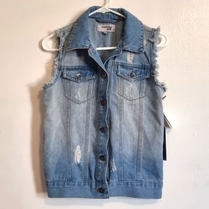 Women's Denim Vest Jacket
